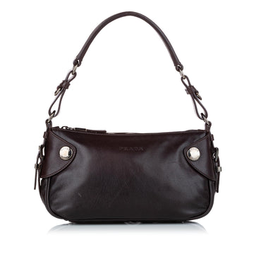 Prada Leather Baguette (SHG-heUfDp)