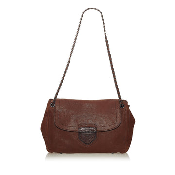 Prada Leather Flap Chain Shoulder Bag (SHG-27747)