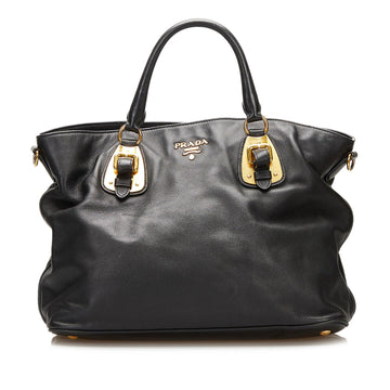 Prada Leather Satchel (SHG-35719)