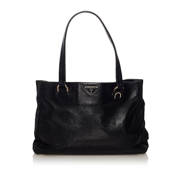 Prada Leather Tote Bag (SHG-32970)
