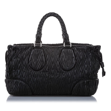 Prada Quilted Leather Satchel (SHG-14841)