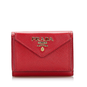 Prada Saffiano Compact Wallet (SHG-iCDw3h)