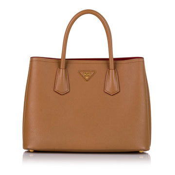 Prada Saffiano Cuir Twin Satchel (SHG-34917)