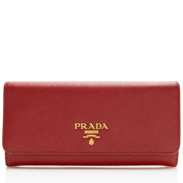 Prada Saffiano Leather Continental Wallet (SHF-21347)