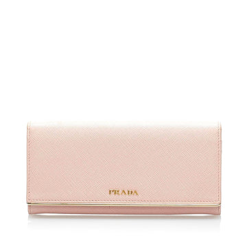 Prada Saffiano Leather Long Wallet (SHG-33952)