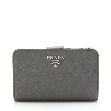 Prada Saffiano Leather Medium Wallet (SHF-13424)