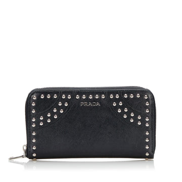 Prada Saffiano Studded Wallet (SHG-36976)