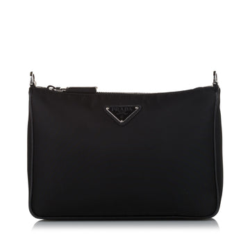 Prada Saffiano-Trimmed Re-Nylon Crossbody Bag (SHG-35635)