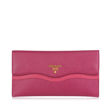 Prada Saffiano Wave Continental Wallet (SHG-35715)