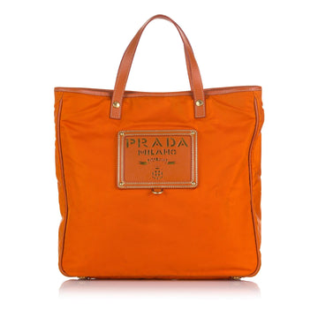 Prada Tessuto Logo Oro Satchel (SHG-35664)