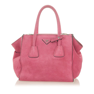 Prada Twin Pocket Leather Satchel (SHG-19923)