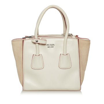 Prada Twin Pocket Leather Satchel (SHG-29191)