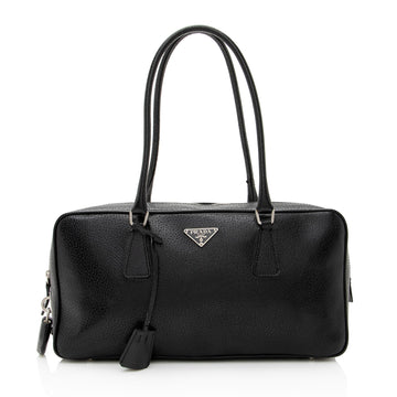 Prada Vitello Daino Medium Bauletto Satchel (SHF-22809)