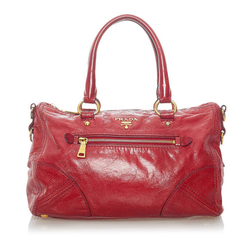 Prada Vitello Shine Satchel (SHG-33139)