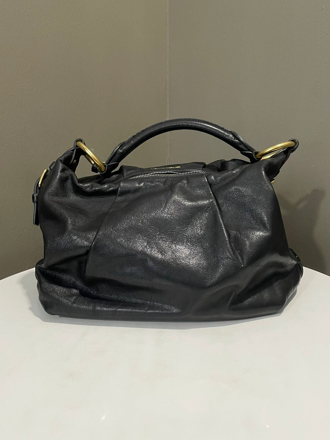 Prada Hobo Shoulder Bag Black