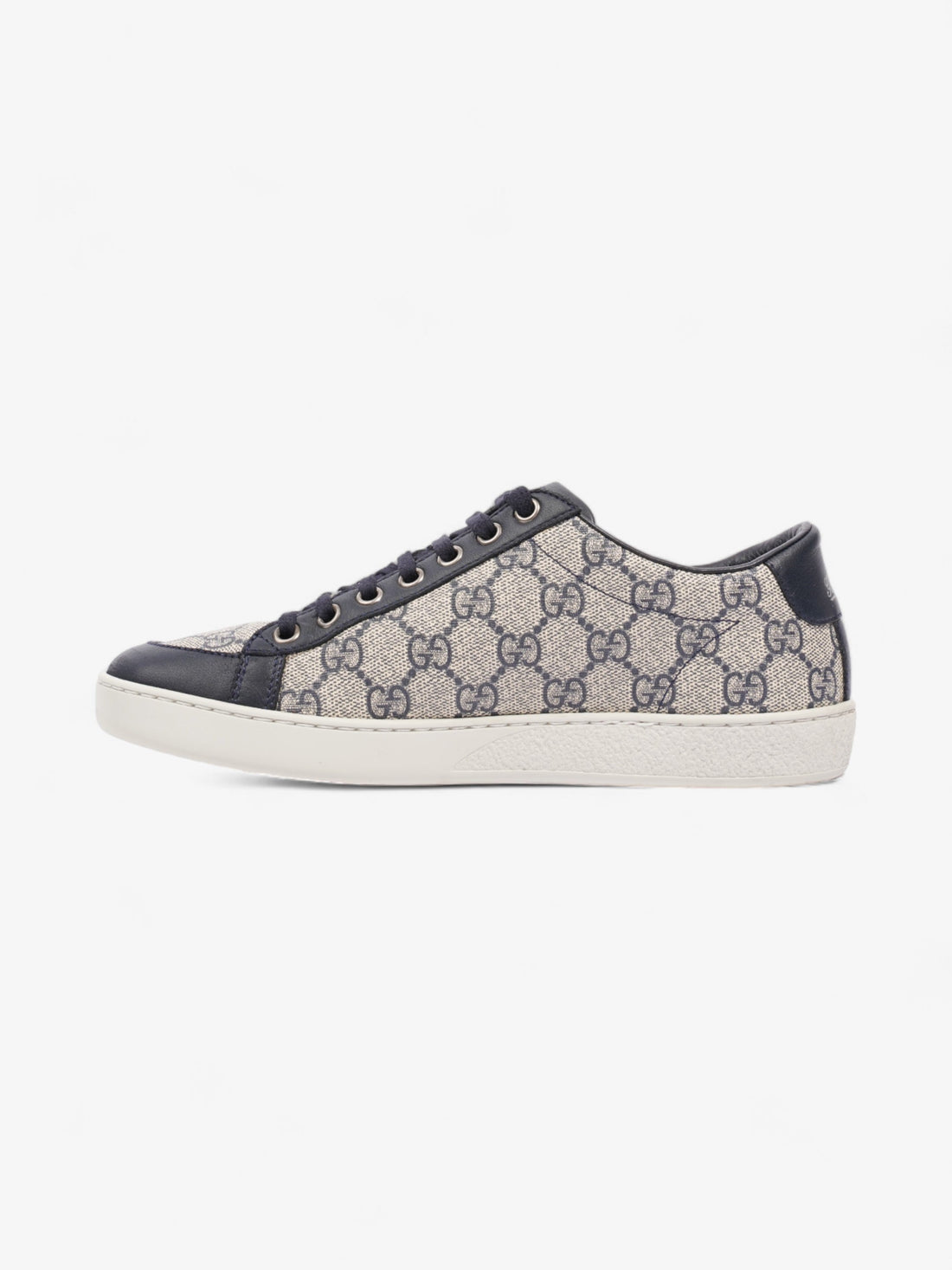 Gucci Brooklyn GG Supreme Beige / Navy Coated Canvas EU 37 UK 4