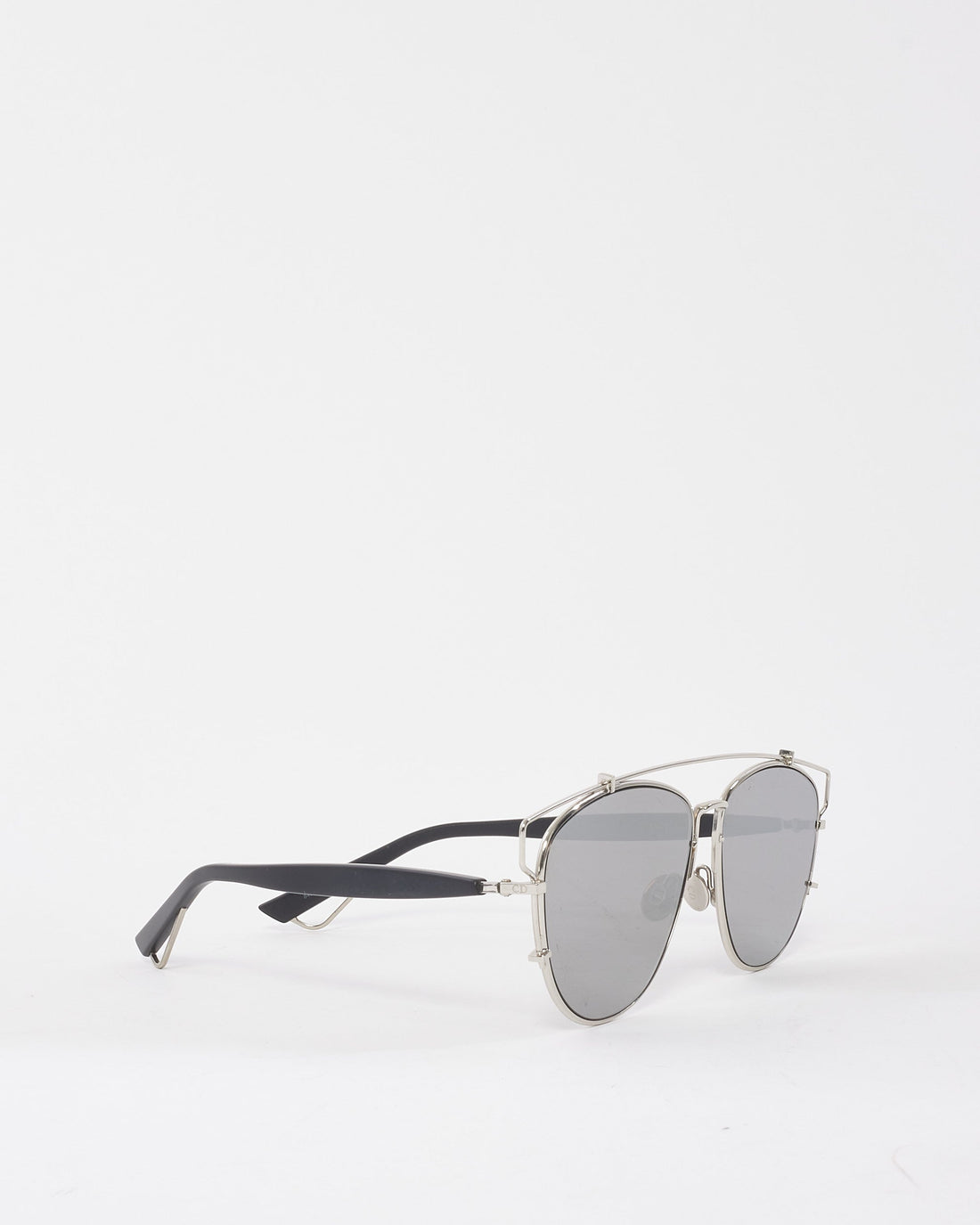 Dior Silver Mirror Technologic Aviator Sunglasses