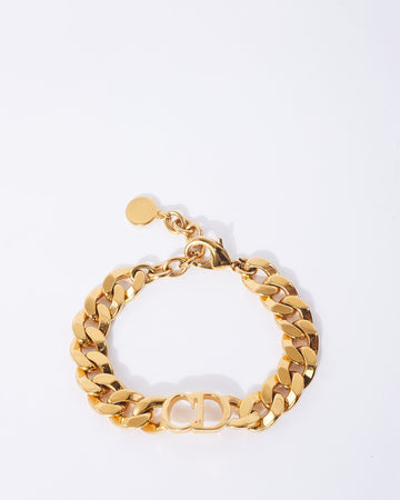 Dior Gold "Danse  Etoile" Logo Bracelet