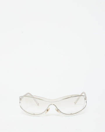 Chanel   4028 C.159/61 Clear Frame Shield Glasses