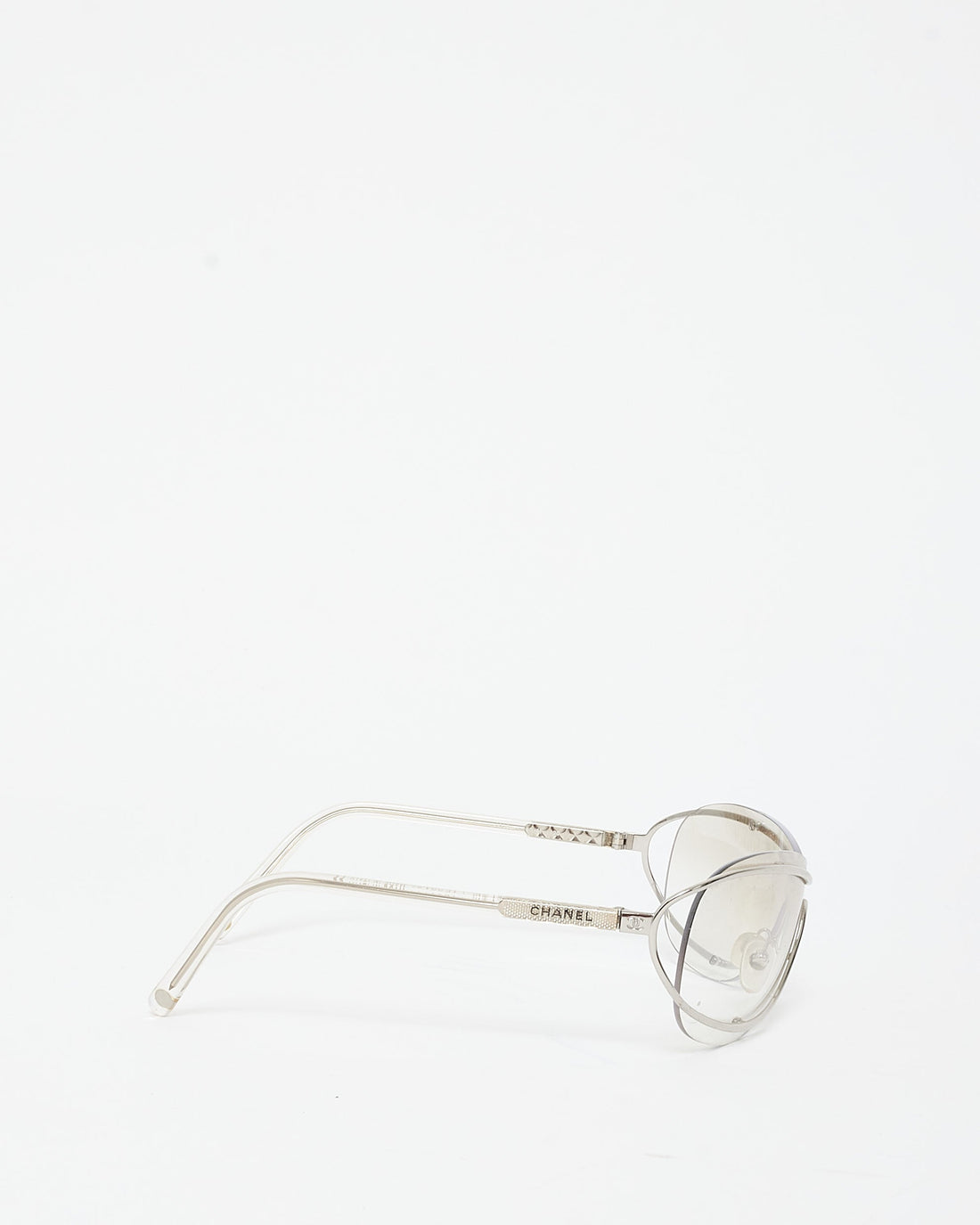 Chanel   4028 C.159/61 Clear Frame Shield Glasses