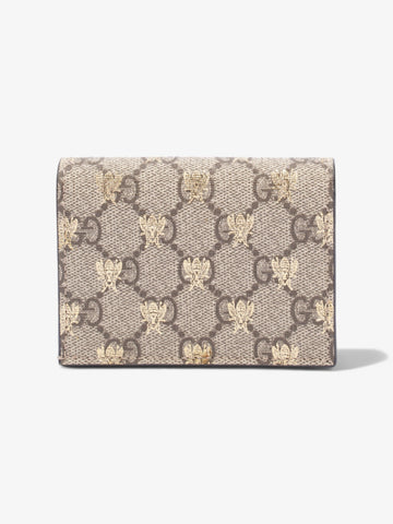 Gucci  Case Wallet GG Supreme Bee Coated Canvas
