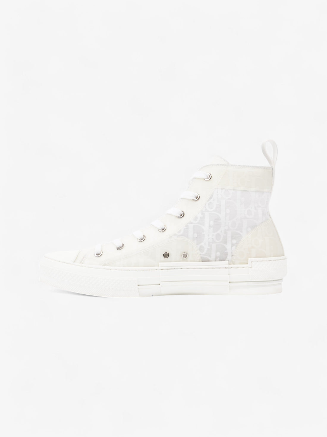 Christian Dior B23 High Top White Canvas EU 43.5 UK 9.5