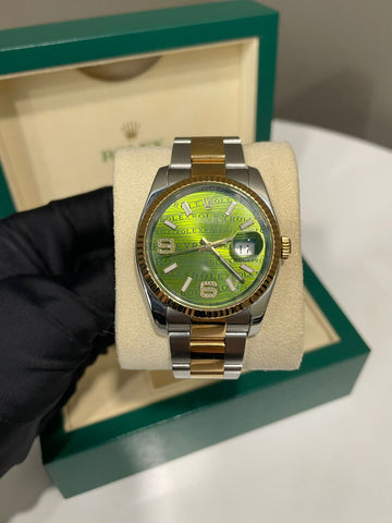 Rolex Oyster Datejust Watch 36 Green Dial