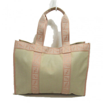 Fendi Zucca Trim Canvas Tote Bag - '10s