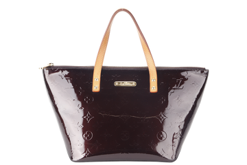 LOUIS VUITTON PM BURGUNDY MONOGRAM PATENT VERNIS GOLD HARDWARE NO DUST COVER
