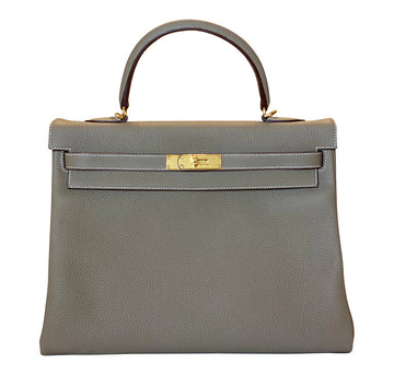 Hermès Kelly 35 Etoupe Togo GHW Bag