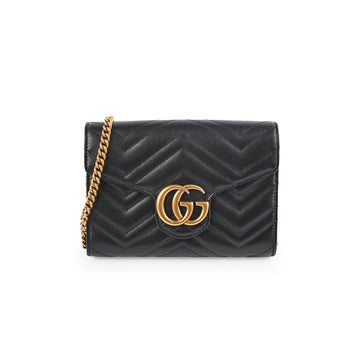 Gucci Marmont Wallet on Chain WOC Black