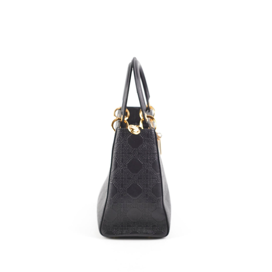 Dior Medium Lady Dior Cannage Bag Black