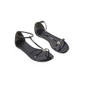Gucci Patent Black Flats 38