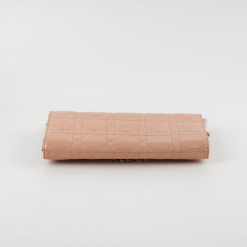Dior Wallet On Chain Light Pink Patent