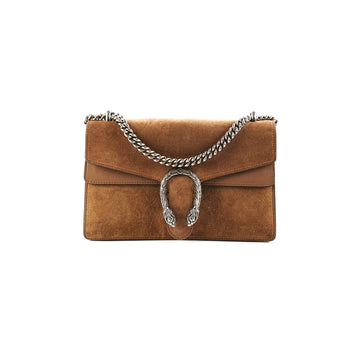 Gucci Dionysus Medium Brown Suede Bag