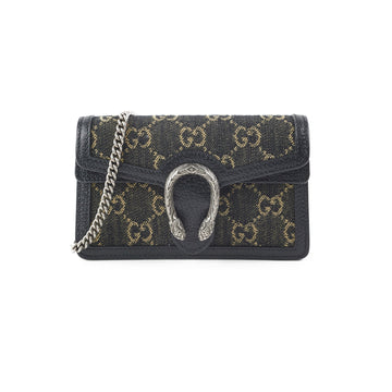 Gucci Dionysus Super Mini GG Shoulder Bag Black