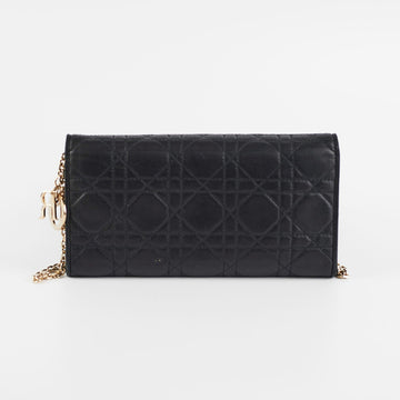 Christian Dior Cluitch Wallet On Chain WOC Black
