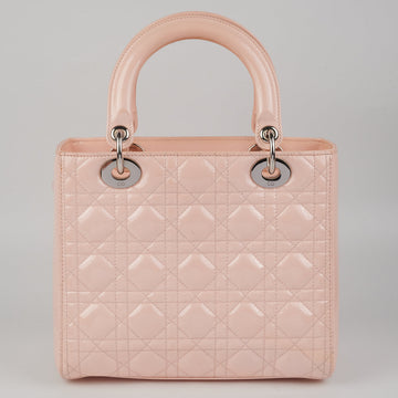 Dior Lady Dior Pink Patent Medium