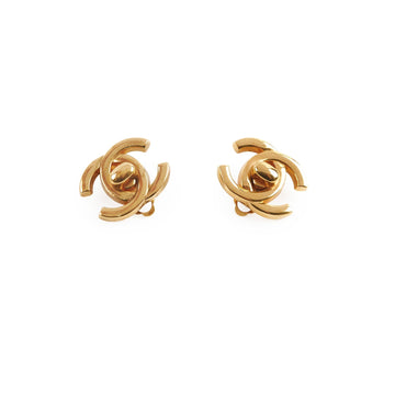 Chanel   CC Turnlock Logo Clip on Earrings