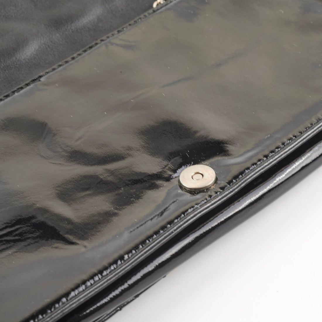 Dior Patent Clutch Black