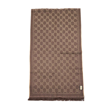 Gucci 180x48cm Scarf Wool Brown