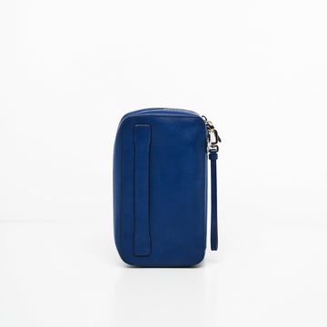 Prada Saffiano in Blue Clutch