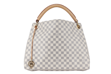 LOUIS VUITTON ARTSY MM (N41174) DAMIER AZUR GOLD HARDWARE NO DUST COVER
