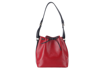 LOUIS VUITTON (M44172) PETIT NOE (M44172) RED EPI LEATHER GOLD HARDWARE NO DUST COVER