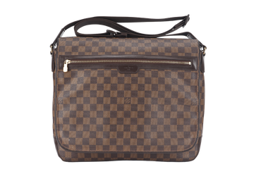 LOUIS VUITTON SPENCER DAMIER EBENE MESSENGER BAG GOLD HARDWARE NO DUST COVER