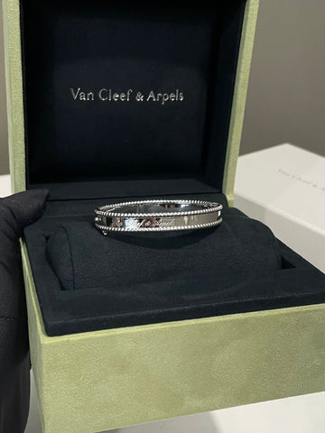 Van Cleef & Arpels Perlée Signature Bracelet 18K White Gold
