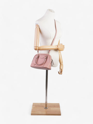 Gucci Dome Bag Pink Guccissima Leather Mini