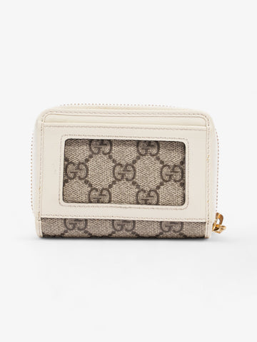 Gucci Horsebit 1955 Coin Purse GG Supreme / White Canvas