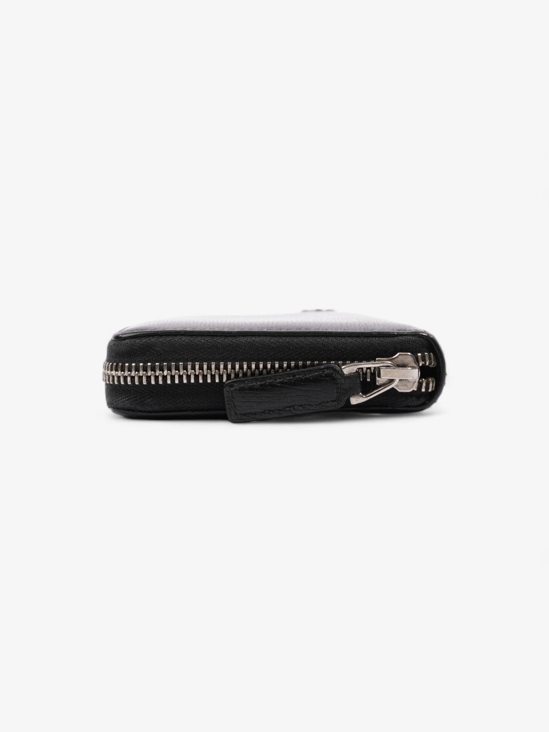 Gucci Interlocking Zip Round Wallet Black Black Leather