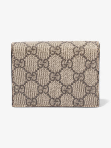 Gucci Cherry Fold Over Wallet GG Supreme / Red / Green Coated Canvas